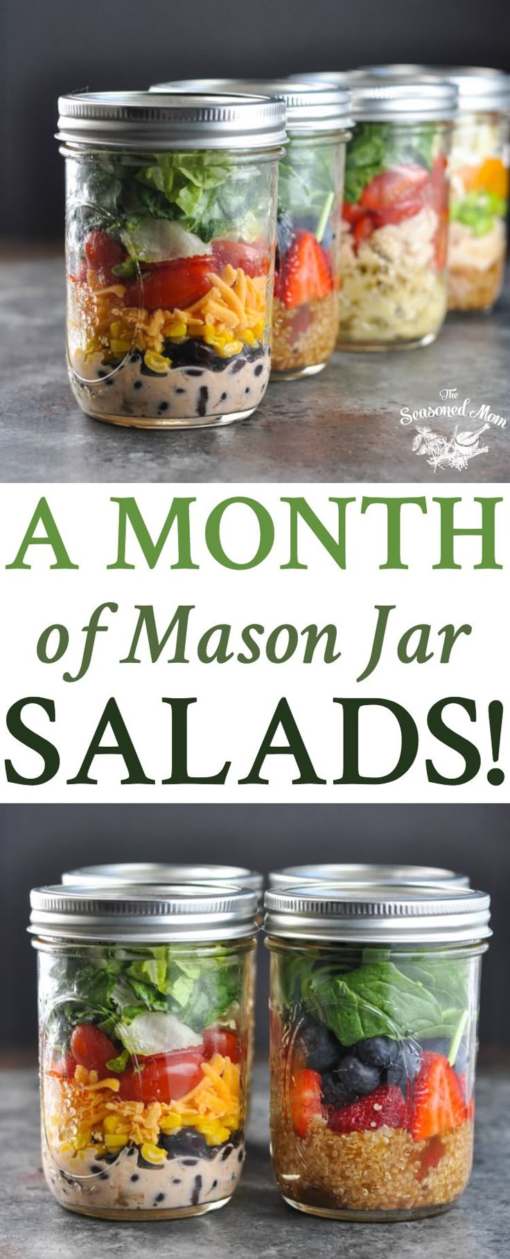 A Month Of Mason Jar Salads Meal Prep Recipeshealthy A Month Of Mason Jar Salads Meal Prep Recipeshealthy