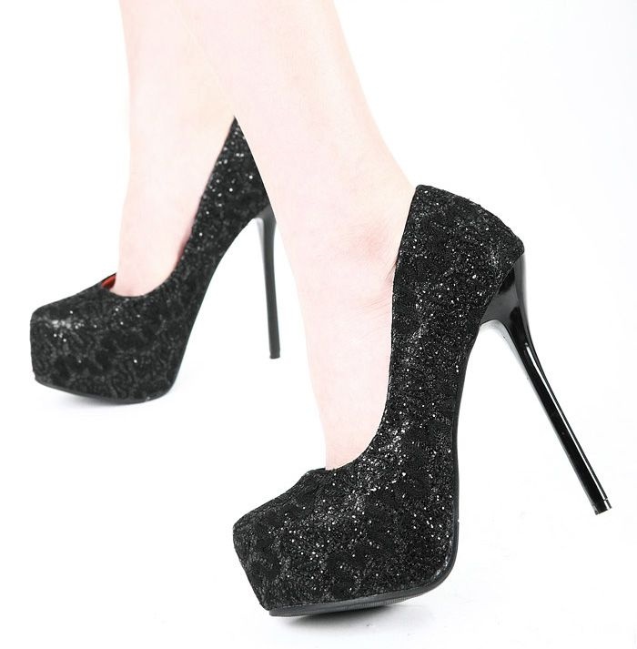Scarpe DA DONNA PUMPS Designer Tacco Alto Plateau 6227 NERO 36 Scarpe DA DONNA PUMPS Designer Tacco Alto Plateau 6227 NERO 36