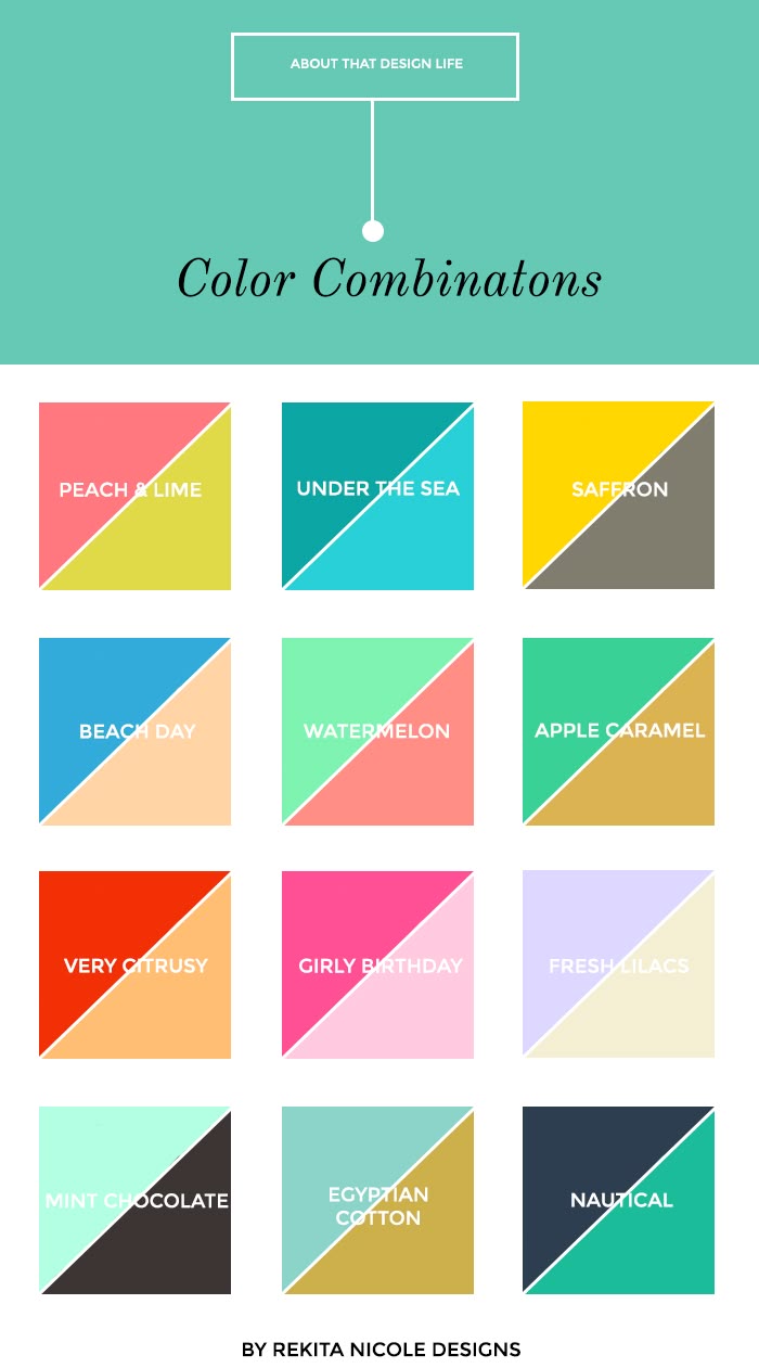 12 color combinations interior