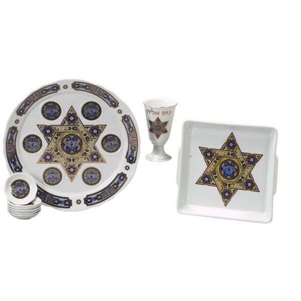 Traditional Porcelain Seder Set Giftware Design Porcelain Seder