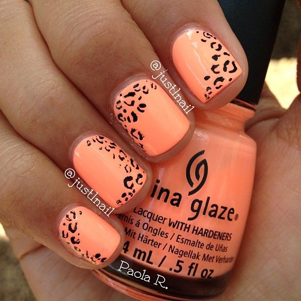 Best 20+ Cheetah Nails Ideas On Pinterest Cheetah Nail Designs Instagram photo by just1nail #nail #nails #nailart · Peach Colored ... - Best 20+ Cheetah Nails Ideas On Pinterest Cheetah Nail Designs