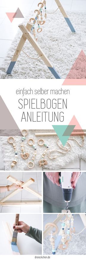Anleitung für einen Baby Spielbogen aus Holz – Besonderes Geschenk zur Geburt selber machen // Werbung