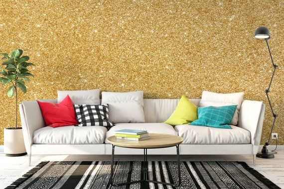 Self Adhesive Glitter Wallpaper For Walls Waterproof Peel And Etsy Glitter Wallpaper Wall Wallpaper Wall Waterproofing
