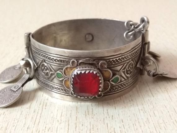 Details about / Moroccan african berber arabic old coins style bracelet