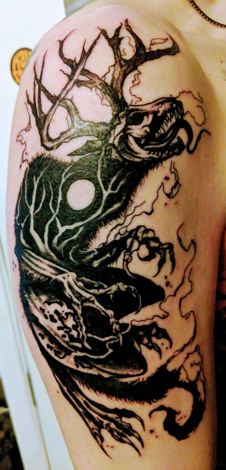 Pin on skull-tattoo-sleeve