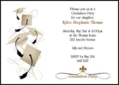 grad party invitations