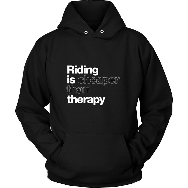 Are horses your therapy? Then this hoodie is perfect for you! The