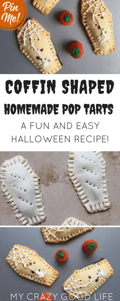 These homemade pop tarts are coffin shaped and a perfect fun Halloween food! The… These homemade pop tarts are coffin shaped and a perfect fun Halloween food! The…