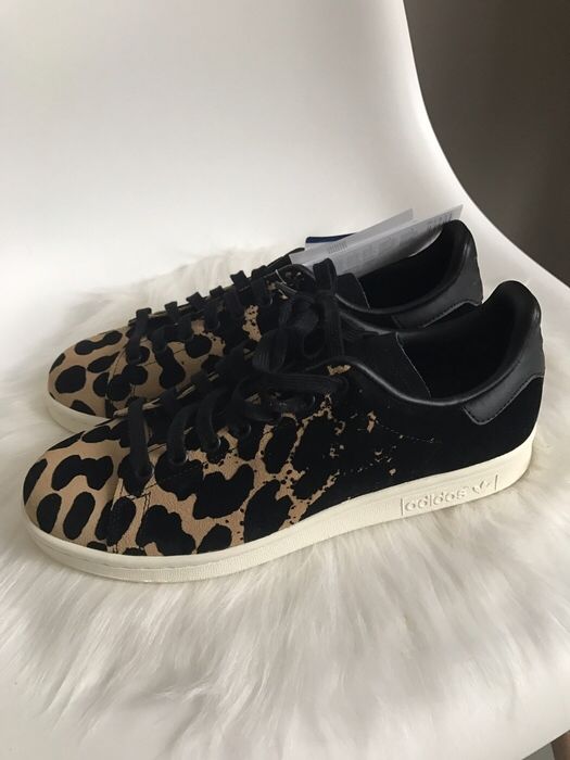 stan smith femme noir et leopard