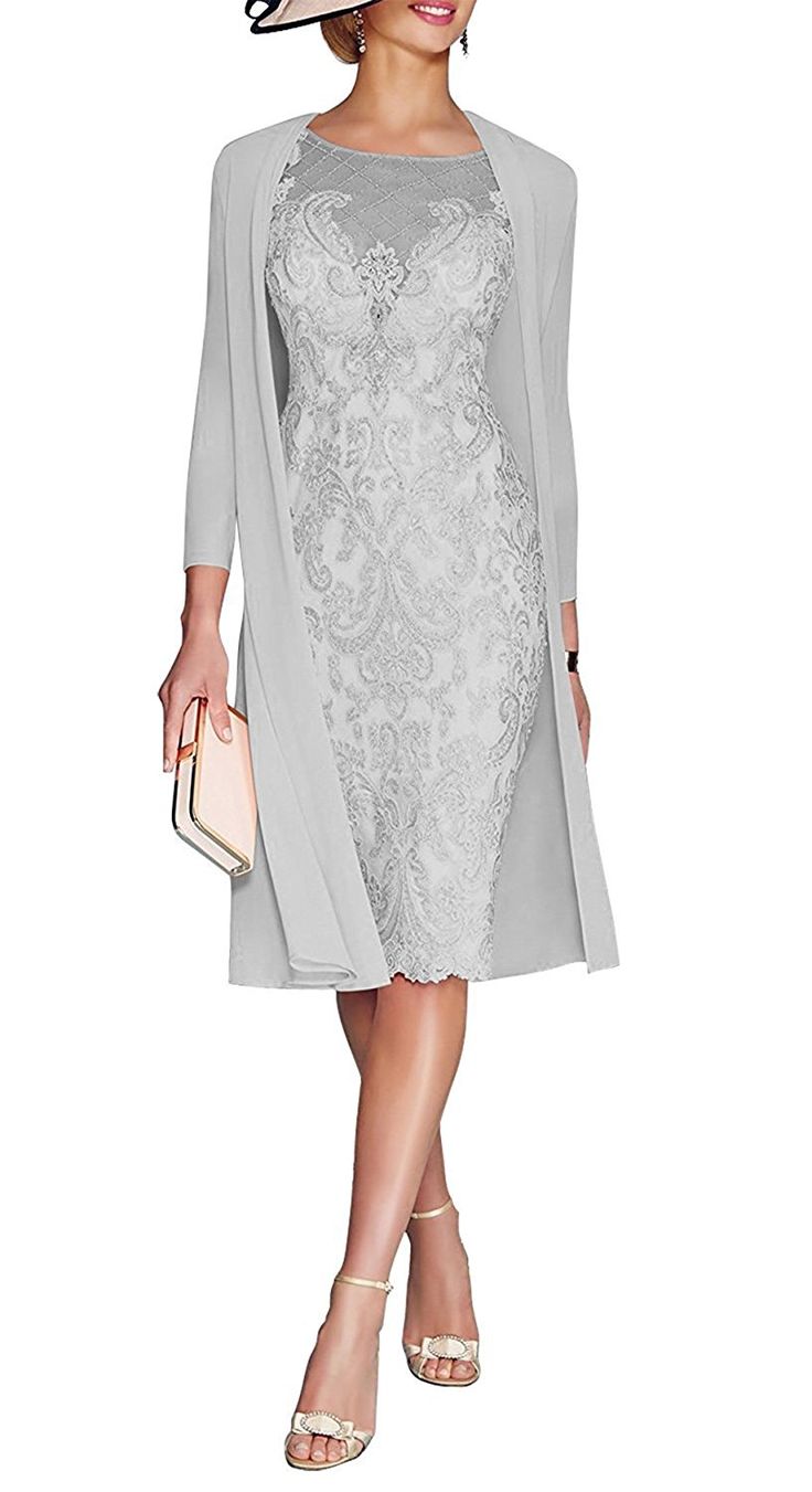 Mother Of The Bride Dresses On Amazon JYDress Women's Lace Mother Of The Groom Dresses Tea Length With Jacket