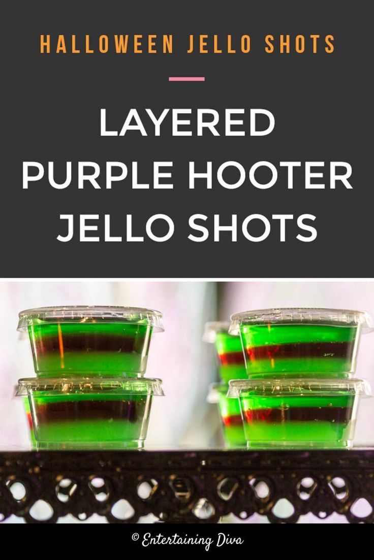 This purple and green layered jello shot recipe is awesome This purple and green layered jello shot recipe is awesome