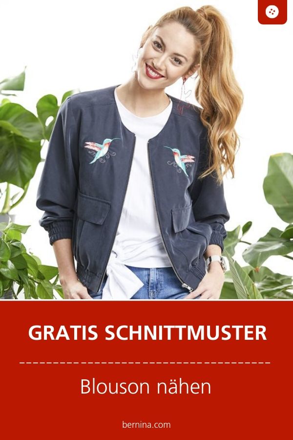 Gratis Schnittmuster für einen Blouson | Schnittmuster Gratis Schnittmuster für einen Blouson | Schnittmuster