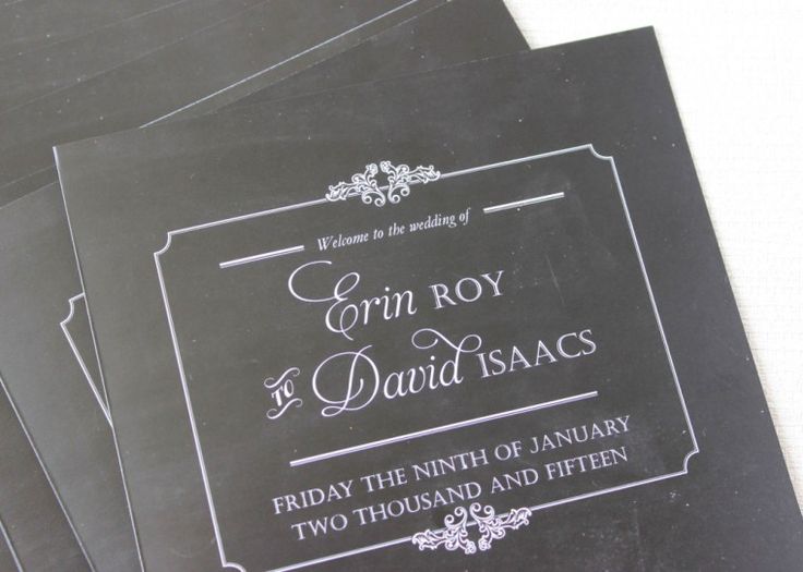 make your own wedding program