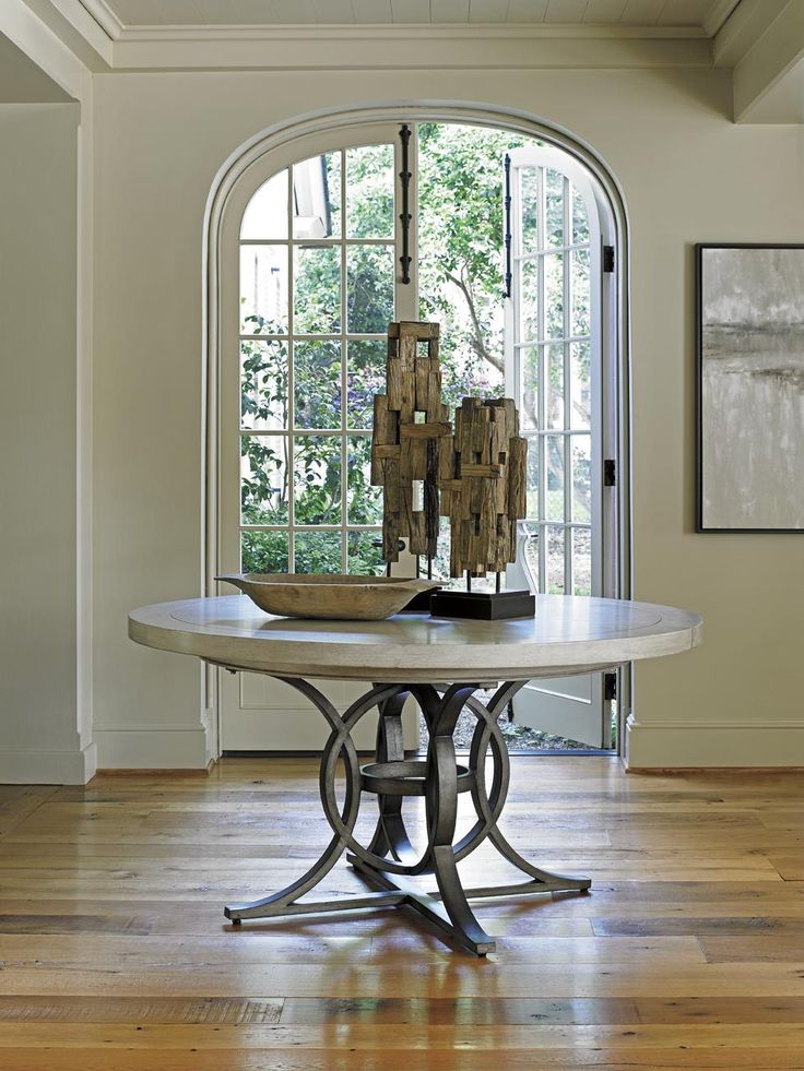 Oyster Bay Calerton Round Dining Table With Extension Leaf By Lexington At Baer S Furniture Foyer Decor Entryway Oyster Bay Calerton Round Dining Table, Calerton Round Dining Table With Extension Leaf
