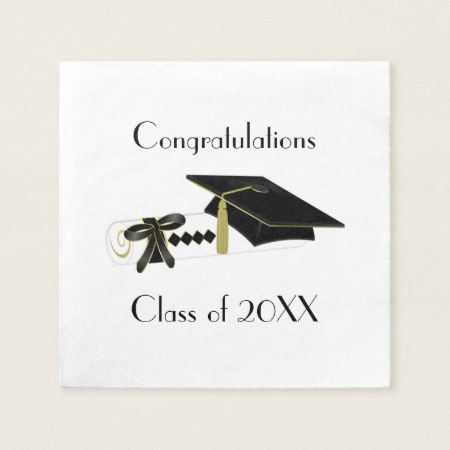black and white graduation party paper napkins in 2018 graduation where can i buy graduation announcements