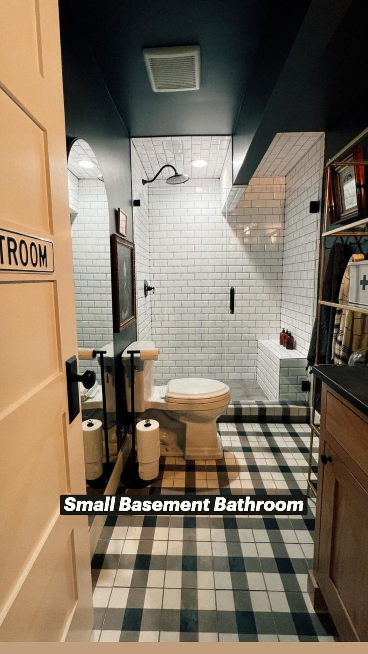 Small Basement Bathroom | Small bathroom remodel, Small bathroom