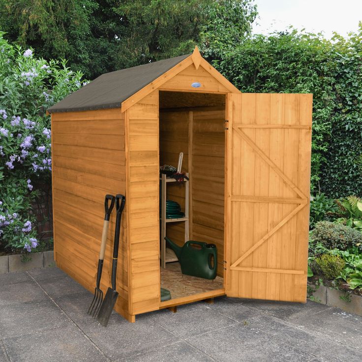 The 25 Best B Q Garden Sheds Ideas On Pinterest Small 6x4 Apex Overlap Wooden Shed With Embly Service