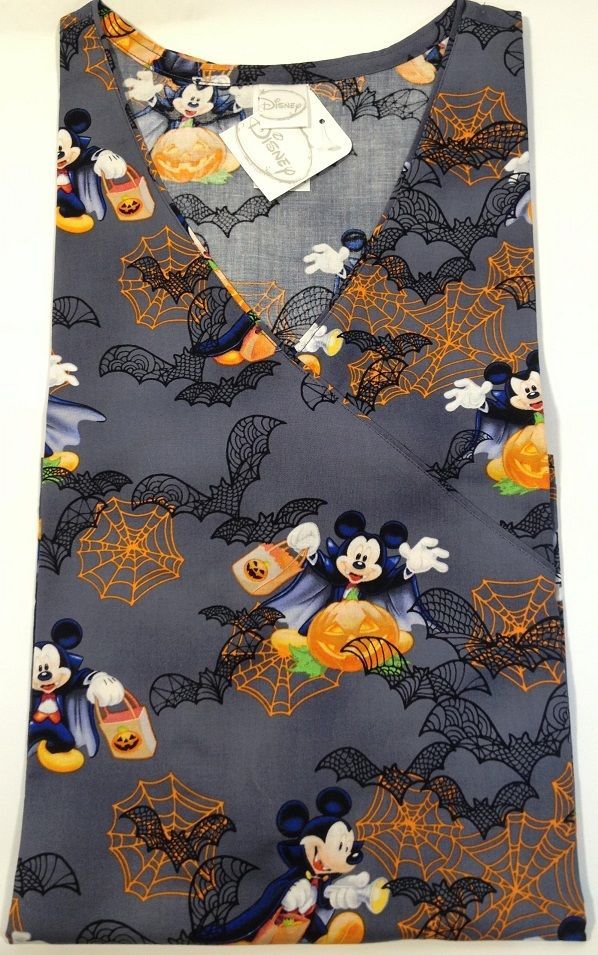 vampire mickey mouse disney halloween scrub top 2xl 2xlarge nursing scrubs new peppermintscrubs - Halloween Scrubs Uniforms vampire mickey mouse disney halloween scrub top 2xl 2xlarge nursing scrubs new peppermintscrubs - Halloween Scrubs Uniforms