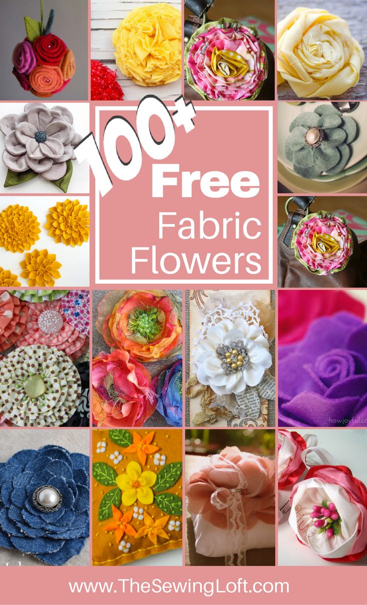 Fabric flower pattern discount