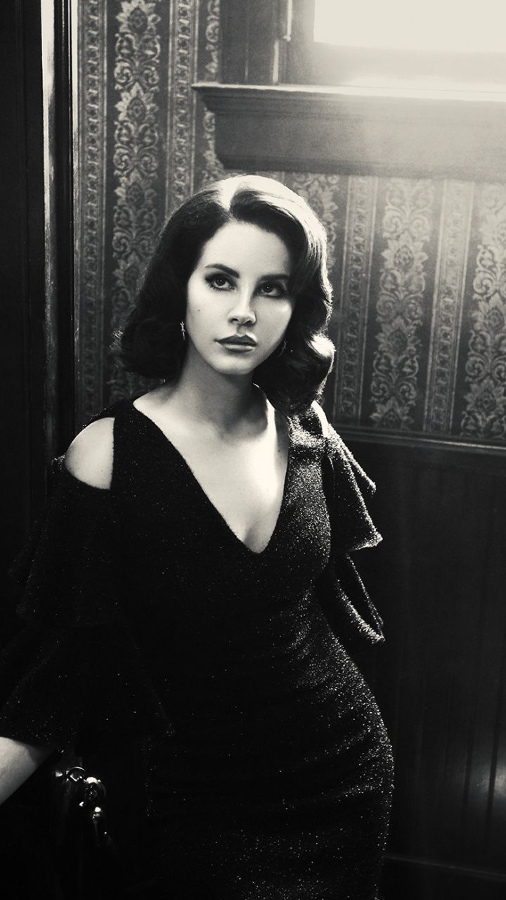 720x1280 Black And White Lana Del Rey Wallpaper Lana Del Rey Honeymoon Lana Del Rey Black And White Picture Wall
