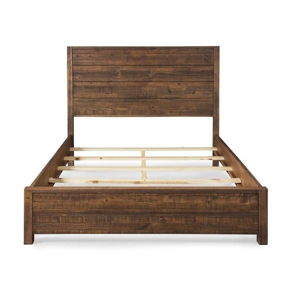 Com Ping Bedding Furniture Electronics Jewelry Clothing More Solid Wood Bed Hardwood Beds Bedding Furniture, Grain Wood Furniture Montauk Queen Solid Panel Bed Rustic Walnut