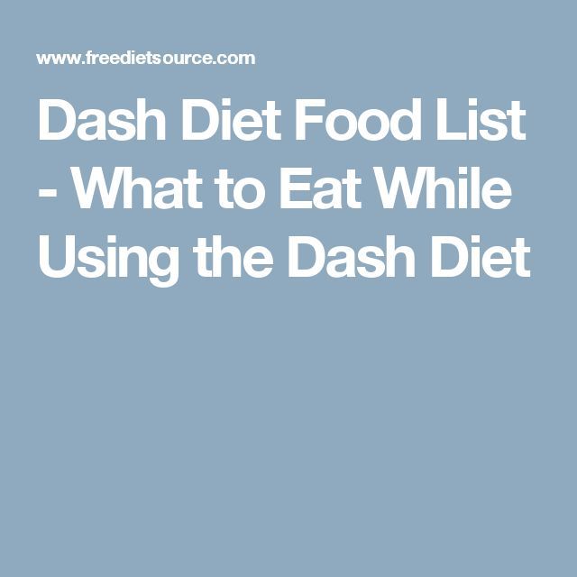 The Dash Diet Weight Loss Solution Food List The Dash Diet Weight Loss Solution Food List