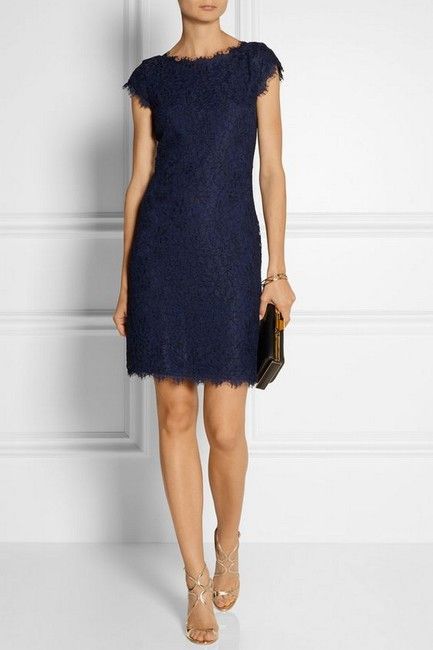 Diane Von Furstenberg Lace Cocktail Dress