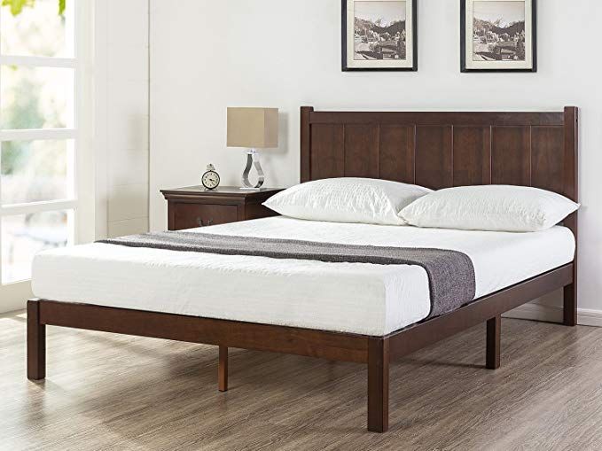 Amazon Com Zinus Adrian Wood Rustic Style Platform Bed With