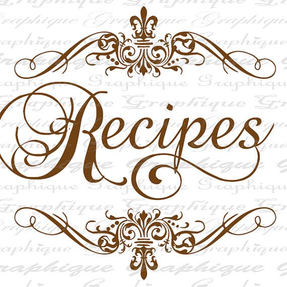 recipe words