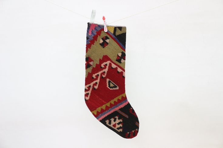 Turkish kilim stockings handmade kilim stockings Christmas kilim stockings
