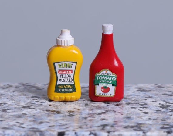 Dollhouse Miniature Size Ketchup Bottle