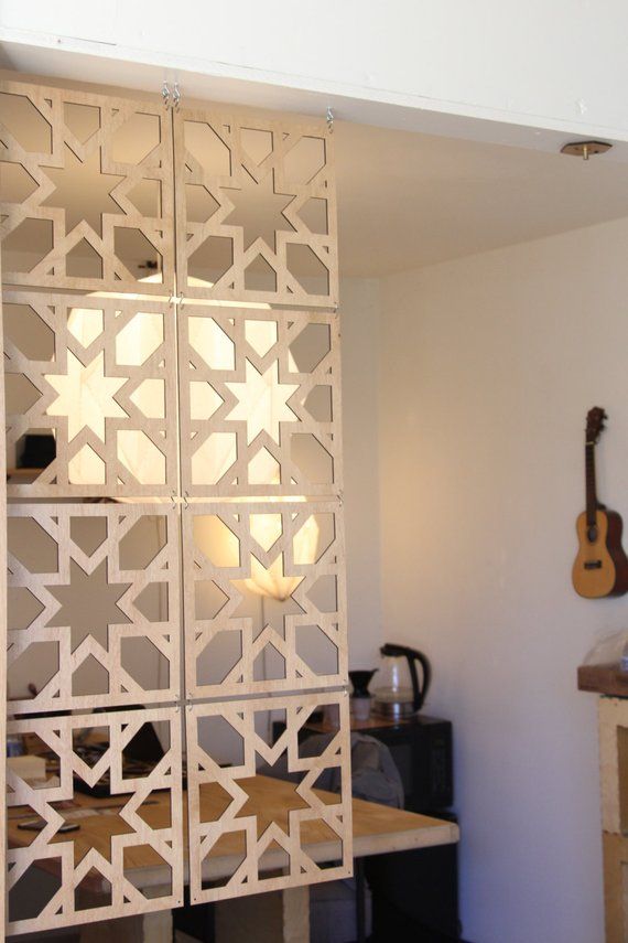 Decorative Wood Screen Kit In Walnut Birch 8 Panel Room Decorative Wood Screen Kit In Walnut Birch 8 Panel Room