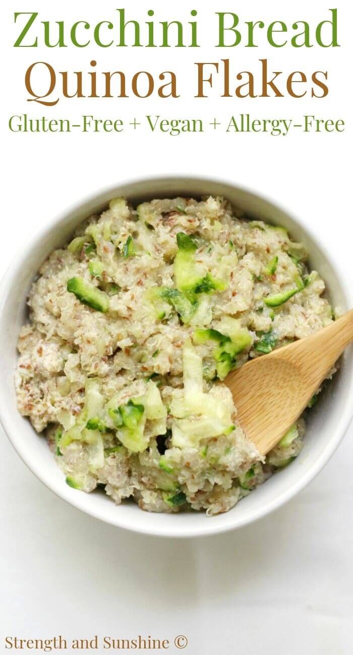 Zucchini Bread Quinoa Flakes Gluten Free Vegan Allergy Free Zucchini Bread Quinoa Flakes Gluten Free Vegan Allergy Free