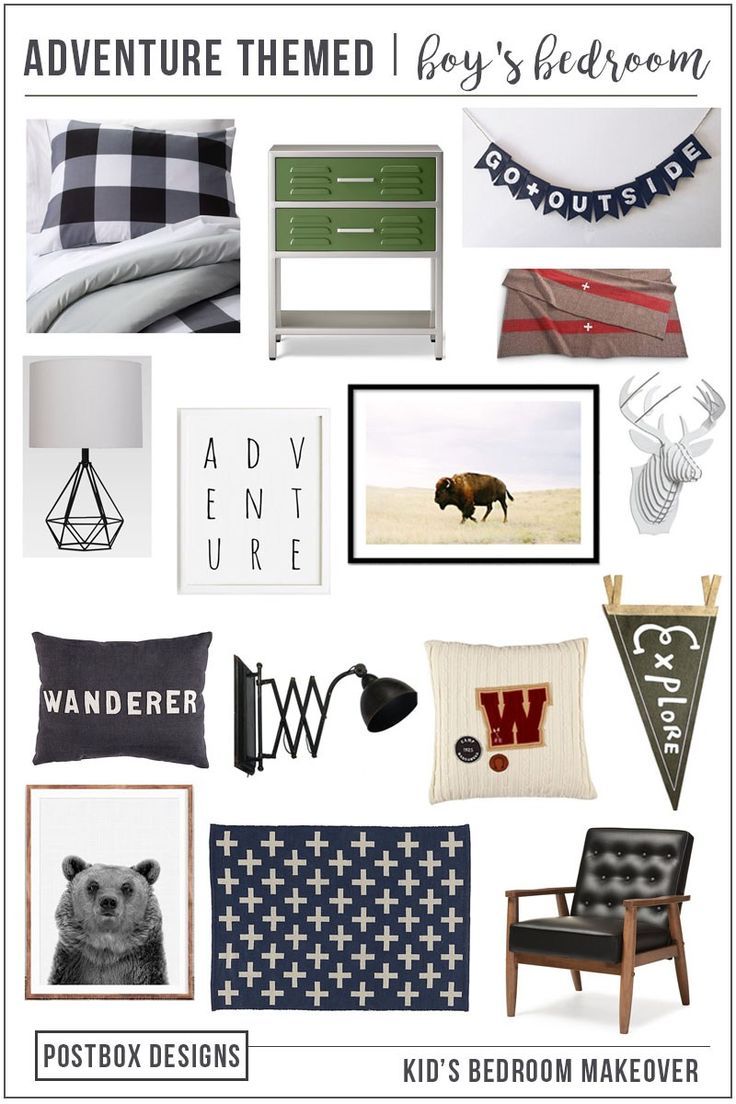 One Room Challenge Week 1 Boy S Adventure Themed Bedroom Makeover Postbox Designs E Design One Room Challenge Boy S Adventure Themed Makeover Camp Bedroom Decor Ideas