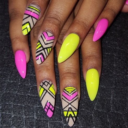 Best 25+ Funky Nails Ideas On Pinterest Funky Nail Designs, Fun Neon mix nail-art by - Best 25+ Funky Nails Ideas On Pinterest Funky Nail Designs, Fun