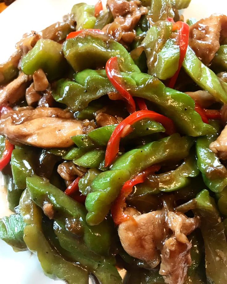 Chicken Ampalaya | Filipino vegetable recipes, Bitter melon recipes