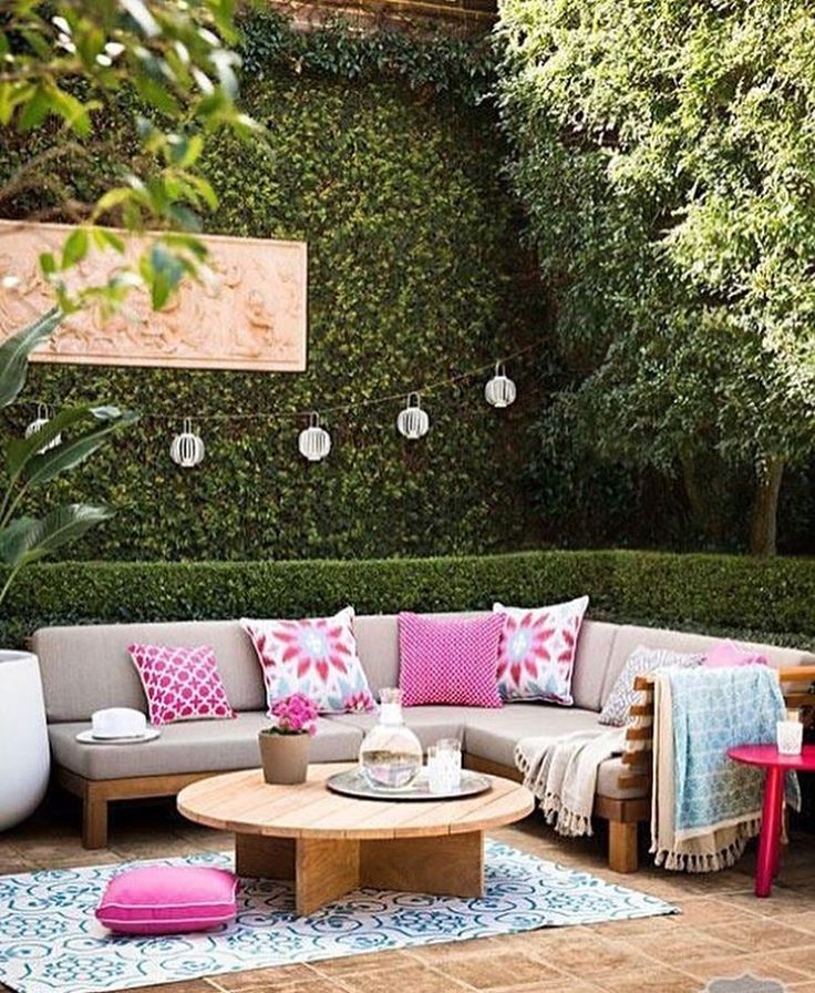 Instagram Colorful Patio Outdoor Inspirations Decor Outdoor Decor, Lounge Outdoor Settings