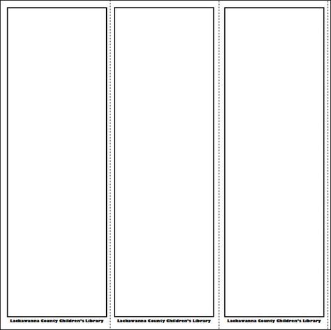 blank bookmark template bookmark template free