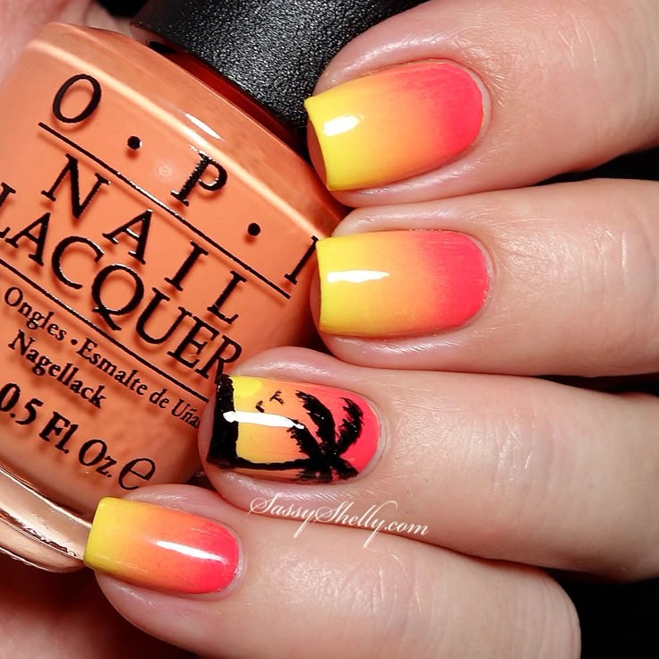 Best 25+ Palm Tree Nail Art Ideas On Pinterest Tree Nails, Palm Digit-al Dozen DOES Summer - Tropical Sunset. Palm Tree SilhouetteSilhouette NailsSummer ... - Best 25+ Palm Tree Nail Art Ideas On Pinterest Tree Nails, Palm