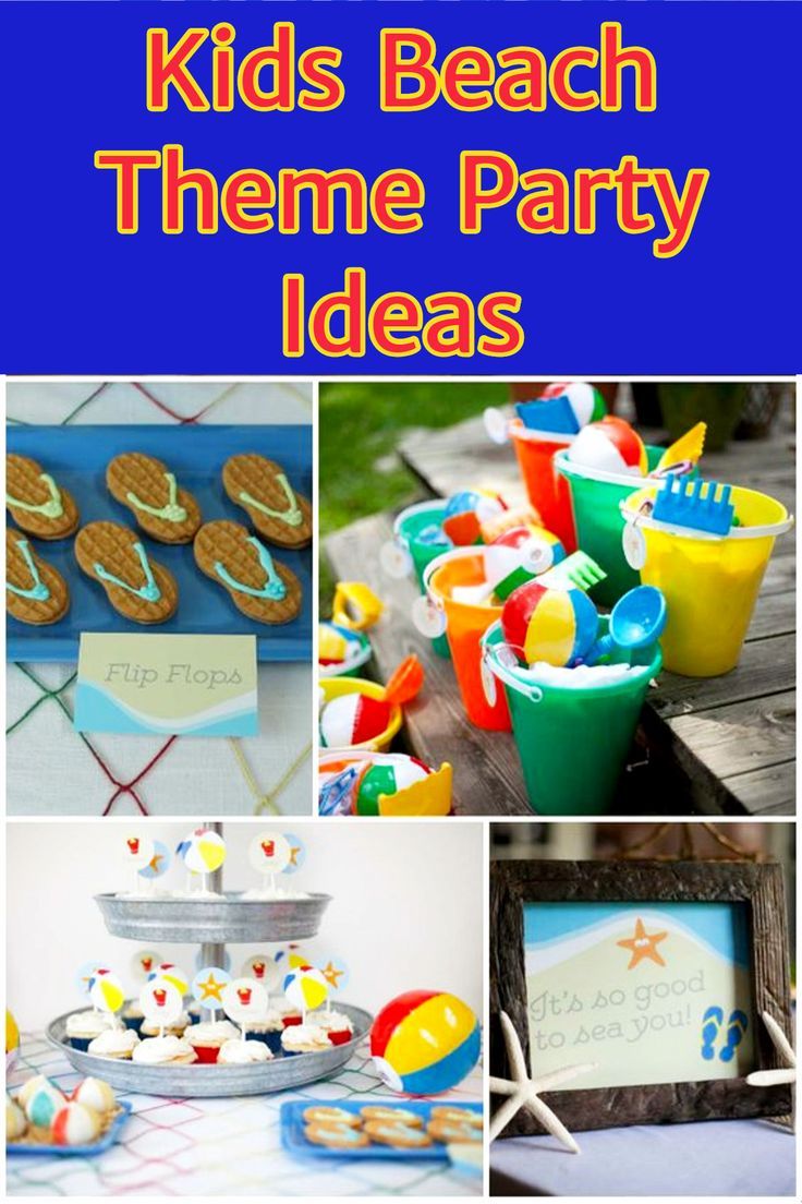 Kids Beach Theme Party Ideas Pool Party Kids Party Themes