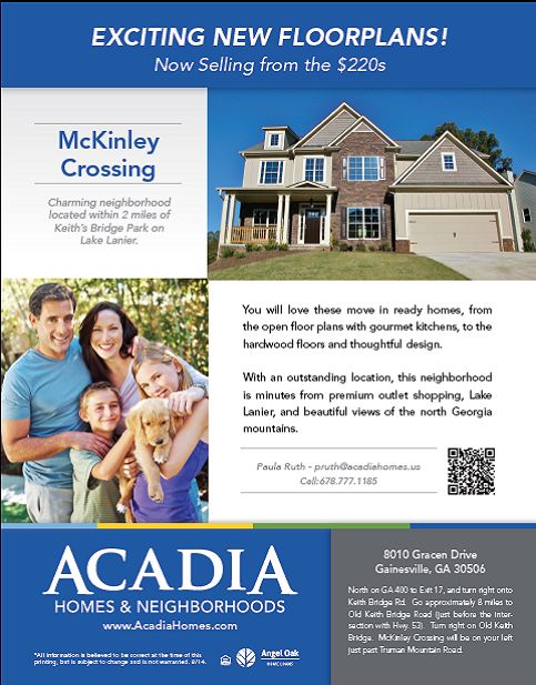 23 best special incentive flyers from acadia homes neighborhoods the brick terrace bc flyer