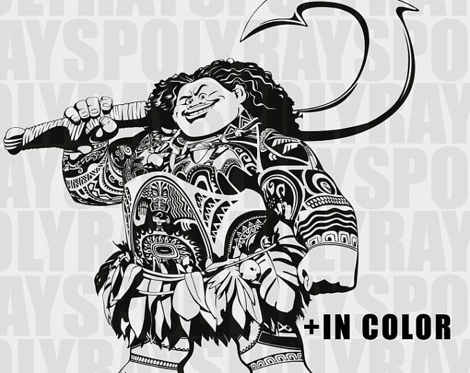Maui svg, Maui clipart, Moana svg, Disney SVG, Vaiana PNG ...
