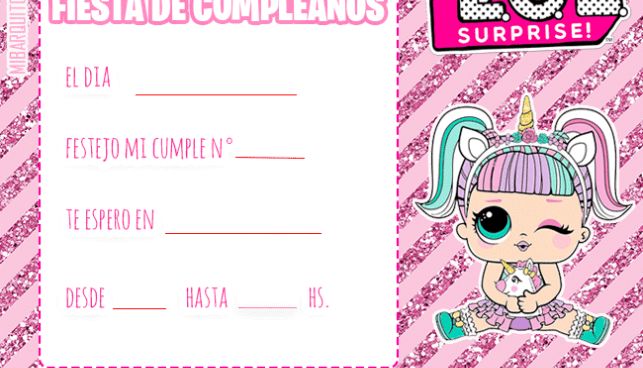 Lol Muñecas Personalizado Palabra Arte Regalo de Cumpleaños Hija de impresión de la novedad