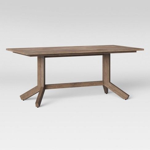 72 Newfield Rectangle Farmhouse Dining Table Gray Wash