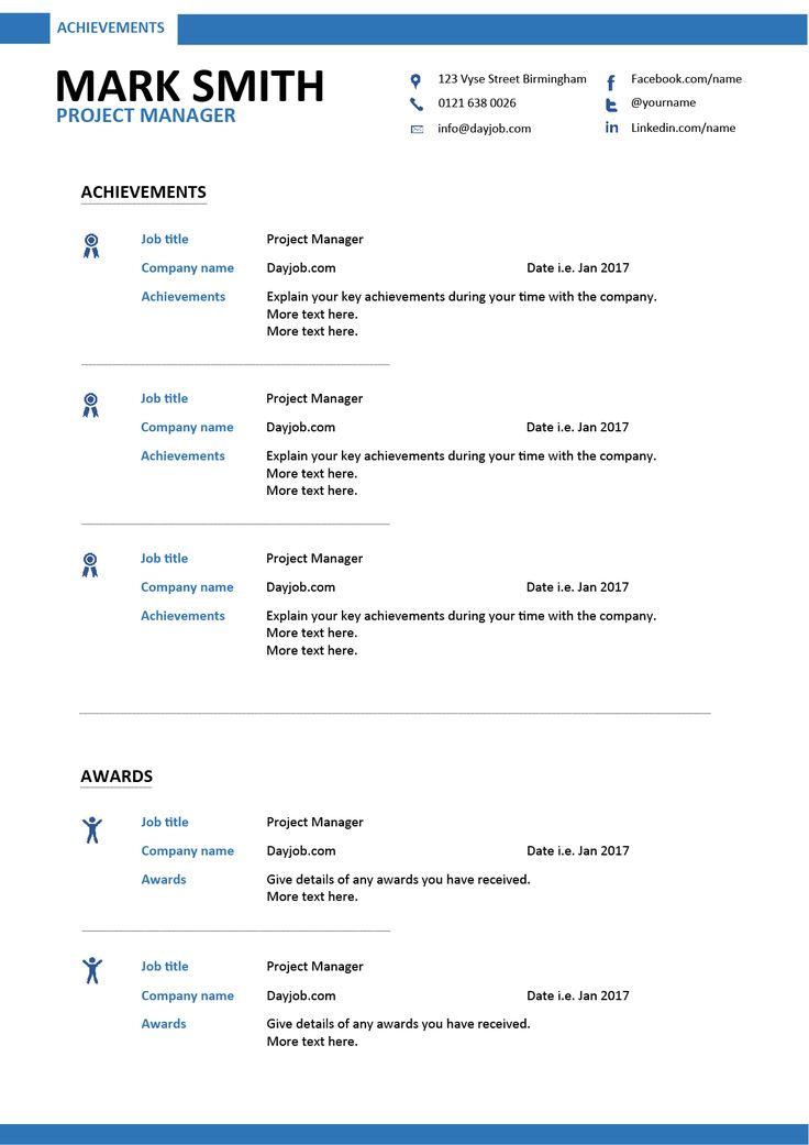 Project Manager resume Achievements page Project Manager resume - achievements resume Project Manager resume Achievements page Project Manager resume - achievements resume