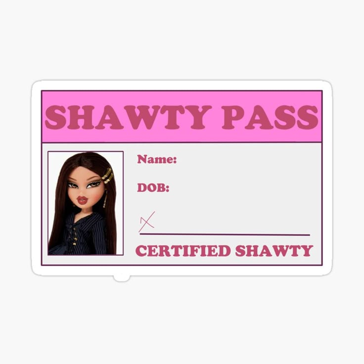 shawty pass template jade sticker sticker by thicker than a sticker aesthetic stickers photo collage template print stickers