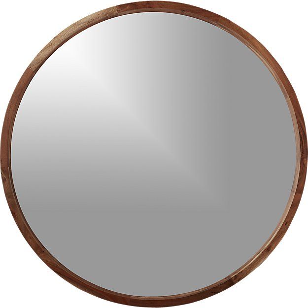 Acacia Wood 40 Mirror Reviews Cb2 In 2021 Round Round Wood Mirror Acacia, 40 Round Mirror
