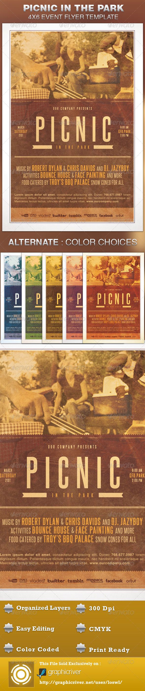take one flyer template