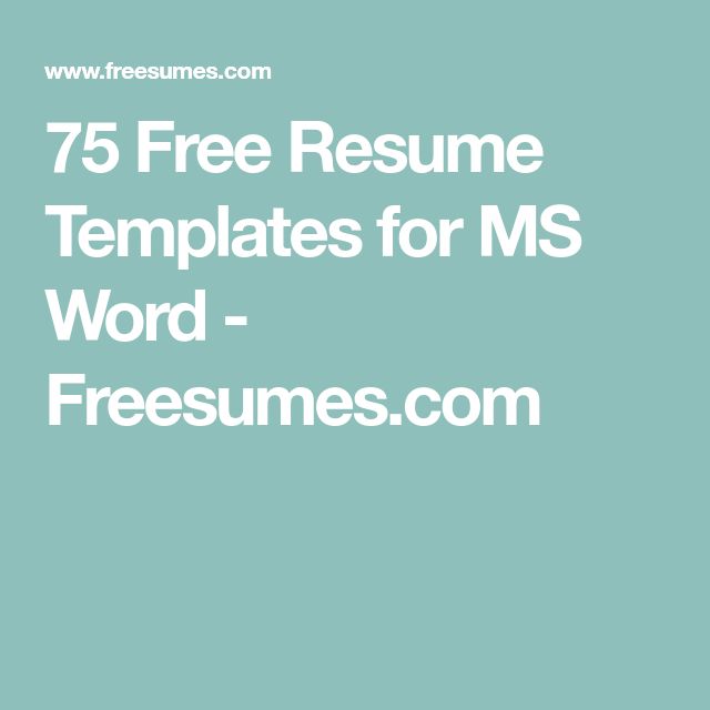 The 25+ best Free resume templates word ideas on Pinterest Cover - free resume word templates The 25+ best Free resume templates word ideas on Pinterest Cover - free resume word templates