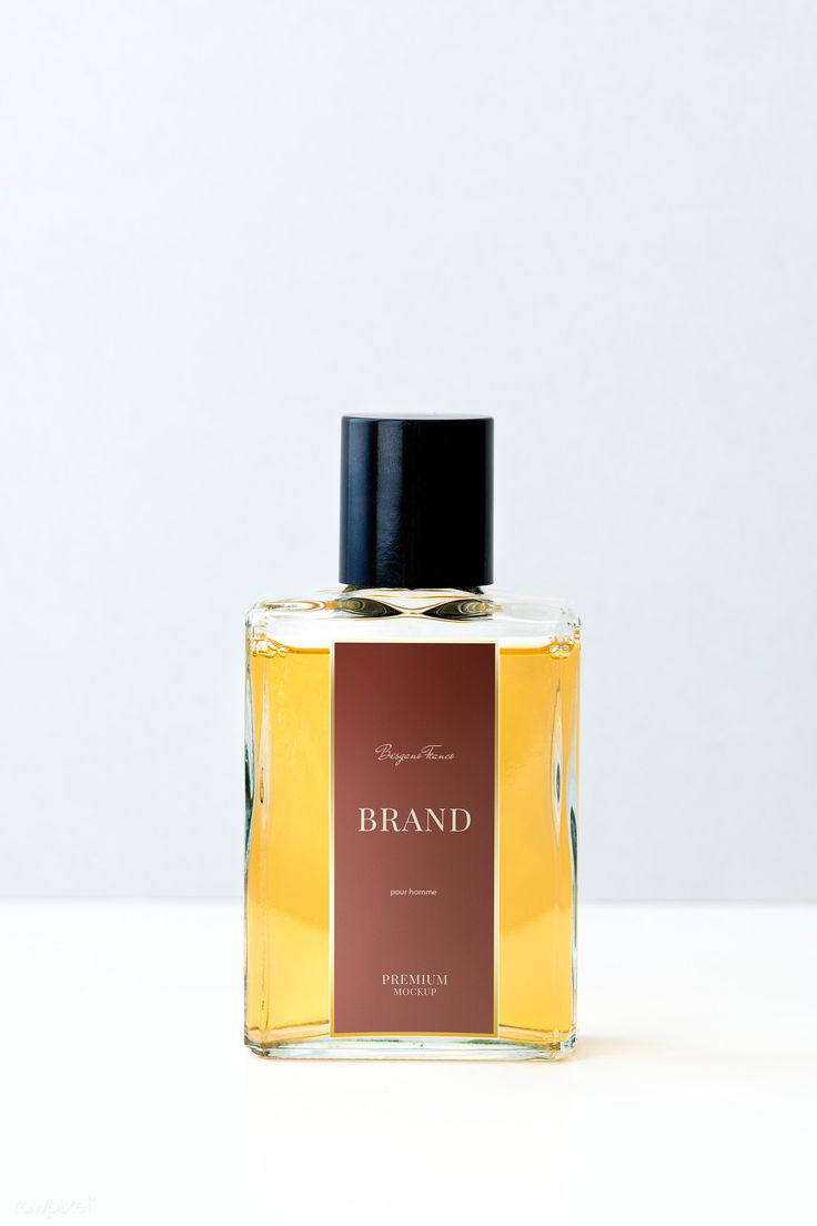 Download premium psd of Fragrance bottle label mockup design 1209896 | Fragrance bottle, Mockup ...